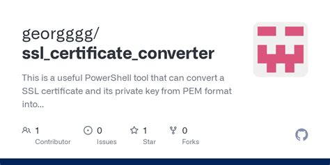 ssl certificate converter tool download.